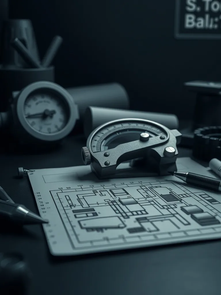A high-contrast macro photograph of a mechanical architectur